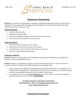 Guidelines - Long Beach Symphony