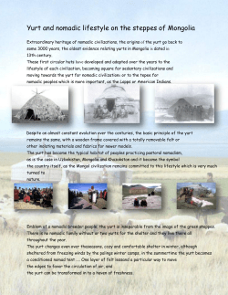 Yurt and nomadic lifestyle on the steppes of Mongolia