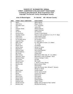 sources of bloomington- normal street