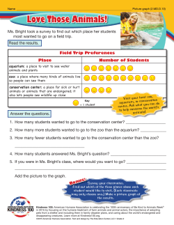 Love Those Animals! picture graph 2.MD.D.10