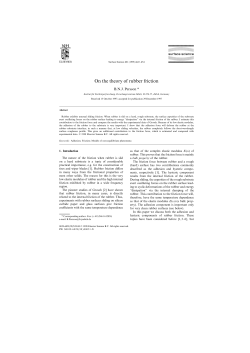 On the theory of rubber friction