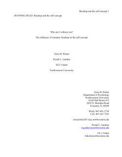 Breakup and the self-concept