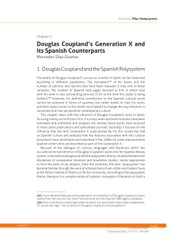 Douglas Coupland`s Generation X and its Spanish Counterparts