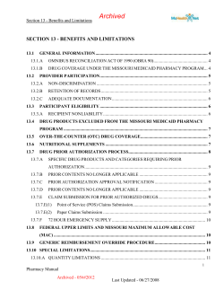 Pharmacy_Section13_0.. - MO HealthNet Provider Manuals