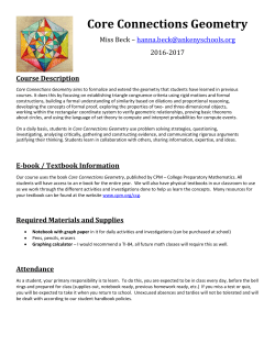 Core Connections Geometry