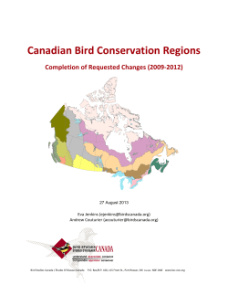 Canadian Bird Conservation Regions