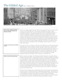 The Gilded Age by T. Jackson Lears