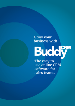 The easy to use online CRM software for sales teams. Grow your