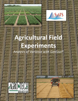 Agricultural Field Experiments - Agro