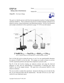 EXP 14 - ChemLectures