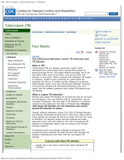 The Difference Between Latent TB Infection and TB