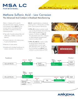 MSA LC - Arkema Inc.