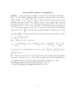 Math 316/202: Solutions to Assignment 7 10.8.6(a)
