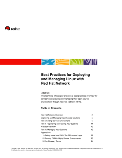 Best Practices for Deploying and Managing Linux