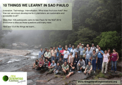 10 things we learnt in sao paulo