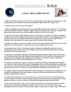 8-ball billiards rules