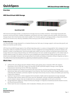 HPE StoreVirtual 4000 Storage