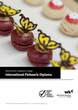 International Patisserie Diploma