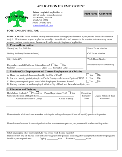 Employment Application