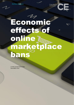 Economic effects of online marketplace bans