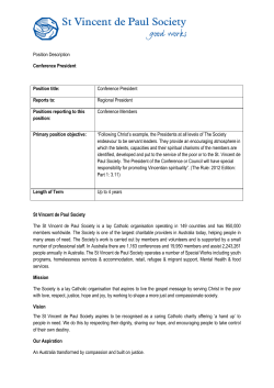 Conference President`s Position Description