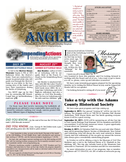 July/August 2011 - Gettysburg Civil War Roundtable