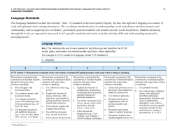 CCRS Language (Grammar) Strand