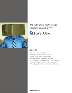 The Multi-Enterprise Challenge: Management and Control