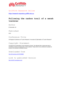 Following the carbon trail of a umrah traveler