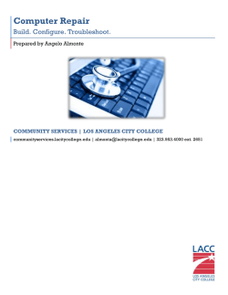 Computer Repair - Los Angeles City College