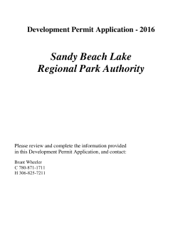 Development Permit Application