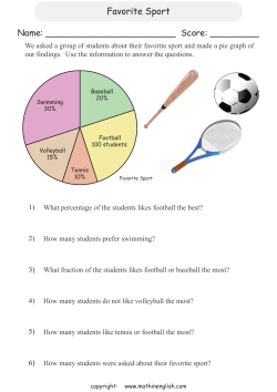 Favorite Sport - Math in English