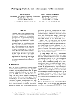 Deriving Adjectival Scales from Continuous Space Word