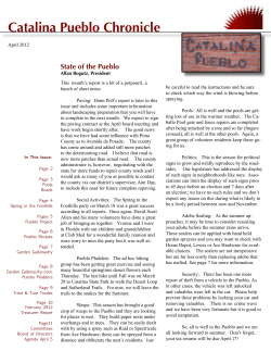 Catalina Pueblo Chronicle