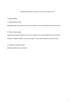 1 MultiCASE CASE Ultra model for severe skin irritation in
