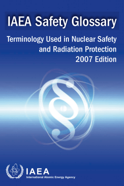Terminology Used in Nuclear Safety and