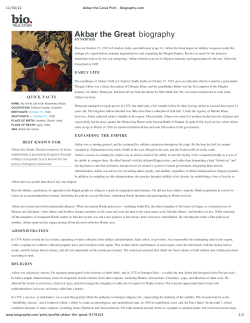 Akbar the Great biography