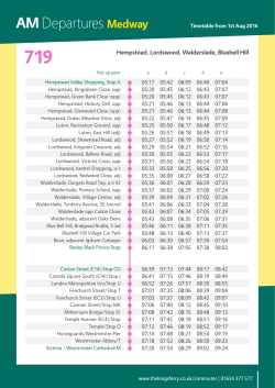 719 Timetable - The Kings Ferry