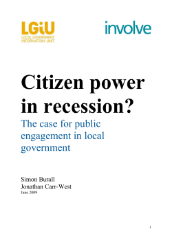 The case for public engagement in local government