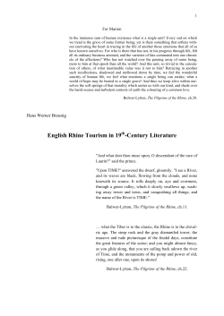 English Rhine Tourism in 19