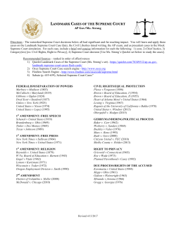 landmark cases of the supreme court