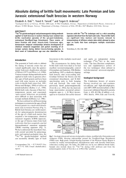 Absolute dating of brittle fault movements: Late Permian and late