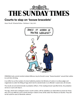 Courts to slap on `booze bracelets`