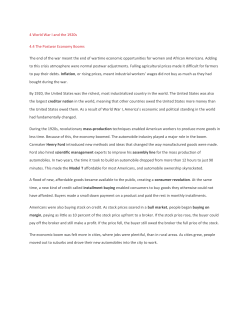 4 World War I and the 1920s 4.4 The Postwar Economy Booms The