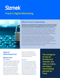 Fraud in Digital Advertising