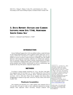 3. DATA REPORT: OXYGEN AND CARBON ISOTOPES FROM SITE