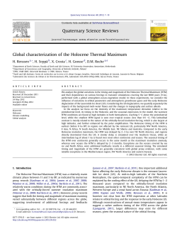 Global characterization of the Holocene Thermal Maximum