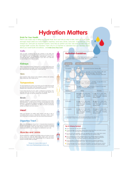 Hydration Matters
