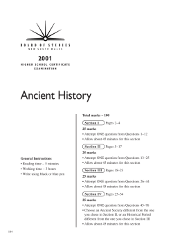 Examination Paper - Assessment Resource Centre