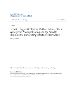Genetic Diagnostic Testing Method Patents